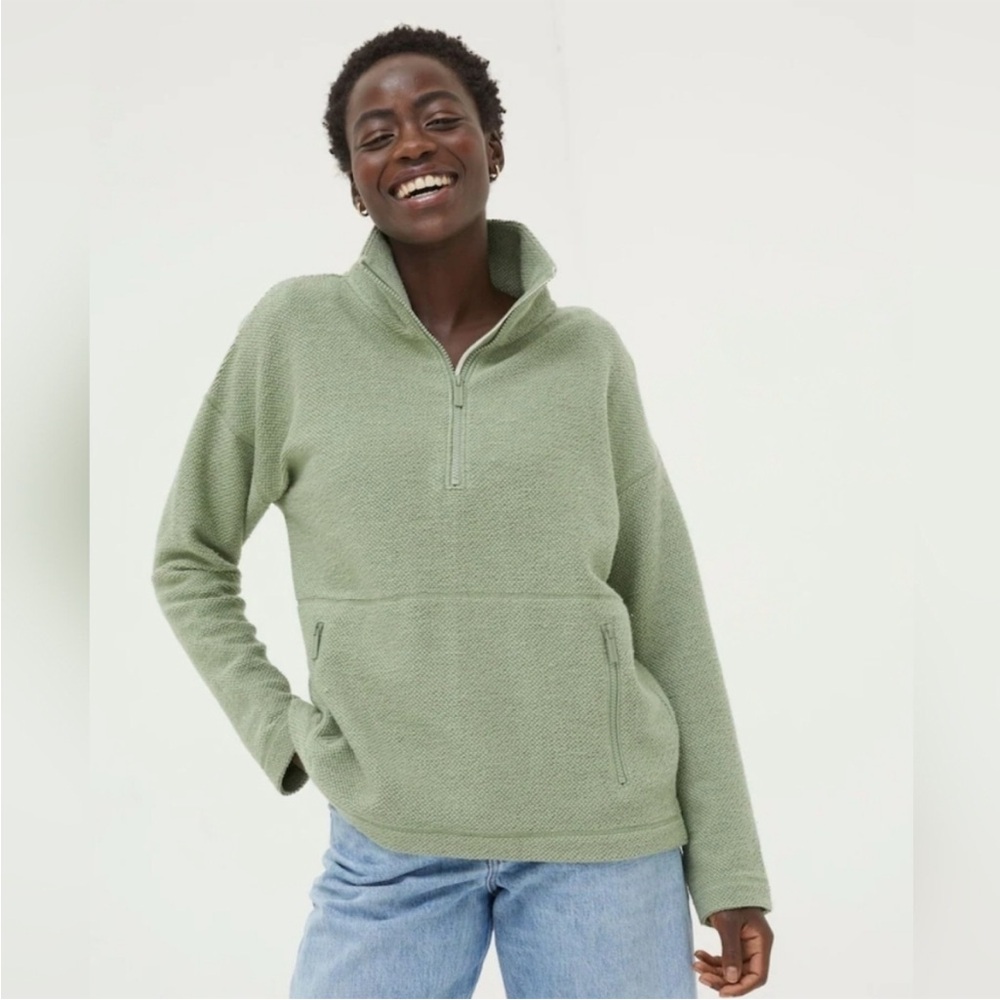 Fat Face Sage Green Cowl Neck Sweater